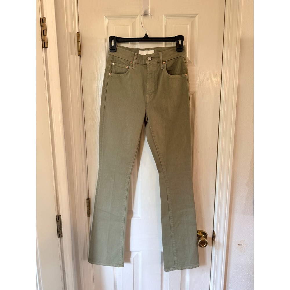 Mother The Insider Hover Flare Jeans Mermaid Green 24 10737-544 NWT
